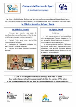 Centre de Médecine du Sport de Montluçon Communauté
